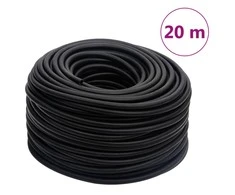Hibridinė oro žarna, juodos spalvos, 0,6", 20m, guma ir PVC