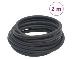 Hibridinė oro žarna, juodos spalvos, 0,6", 2m, guma ir PVC