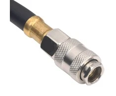 Hibridinė oro žarna, juodos spalvos, 0,6", 2m, guma ir PVC
