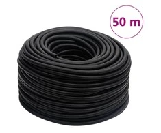 Hibridinė oro žarna, juodos spalvos, 0,6", 50m, guma ir PVC