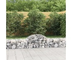Išlenkti gabiono krepšiai, 11vnt., 200x50x40/60cm, geležis