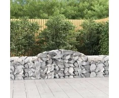 Išlenkti gabiono krepšiai, 11vnt., 300x50x60/80cm, geležis