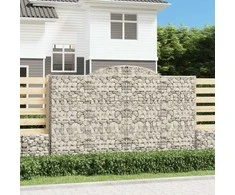 Išlenkti gabiono krepšiai, 17vnt., 300x50x180/200cm, geležis