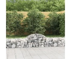 Išlenkti gabiono krepšiai, 20vnt., 200x50x40/60cm, geležis