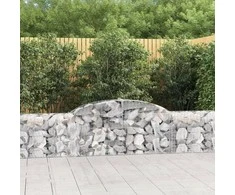Išlenkti gabiono krepšiai, 20vnt., 300x30x60/80cm, geležis