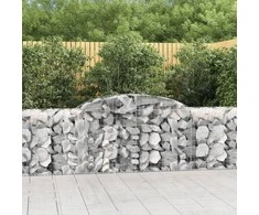 Išlenkti gabiono krepšiai, 20vnt., 300x50x80/100cm, geležis