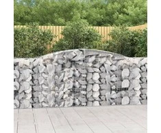 Išlenkti gabiono krepšiai, 25vnt., 400x50x100/120cm, geležis