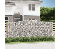 Išlenkti gabiono krepšiai, 2vnt., 400x30x160/180cm, geležis