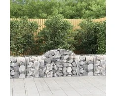 Išlenkti gabiono krepšiai, 30vnt., 200x50x60/80cm, geležis