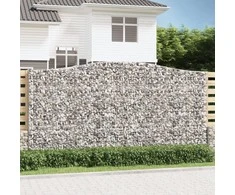 Išlenkti gabiono krepšiai, 3vnt., 400x50x200/220cm, geležis