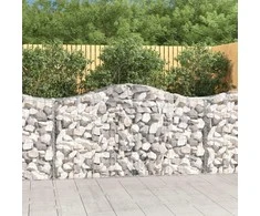 Išlenkti gabiono krepšiai, 40vnt., 200x50x100/120cm, geležis