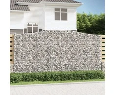 Išlenkti gabiono krepšiai, 4vnt., 400x50x200/220cm, geležis