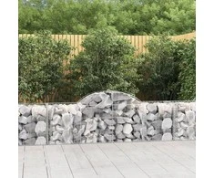 Išlenkti gabiono krepšiai, 50vnt., 200x50x60/80cm, geležis