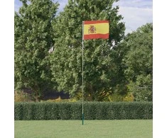 Ispanijos vėliava su stiebu, aliuminis, 5,55m