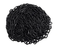 Įspėjamoji grandinė, juodos spalvos, 30m, plastikas