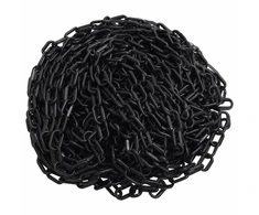 Įspėjamoji grandinė, juodos spalvos, 30m, plastikas