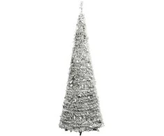 Išskleidžiama dirbtinė Kalėdų eglutė su sniegu, 120cm, 50 LED
