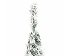 Išskleidžiama dirbtinė Kalėdų eglutė su sniegu, 180cm, 150 LED