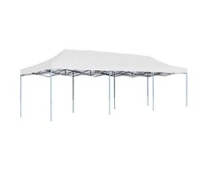 Išskleidžiama proginė palapinė, baltos spalvos, 3x9 m