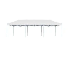 Išskleidžiama proginė palapinė, baltos spalvos, 3x9 m