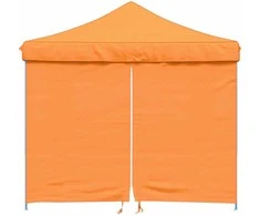 Išskleidžiama proginė palapinė su 4 sienomis, oranžinė