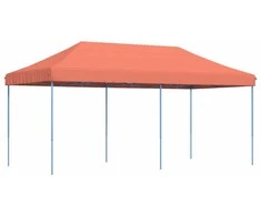 Išskleidžiama proginė palapinė, terakota spalvos, 580x292x315cm