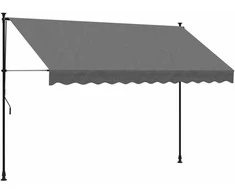Ištraukiama markizė, antracito, 300x150cm, audinys ir plienas