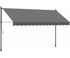 Ištraukiama markizė, antracito, 350x150cm, audinys ir plienas