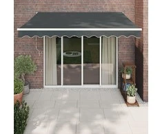 Automatinė ištraukiama markizė, antracito spalvos, 3x2,5m