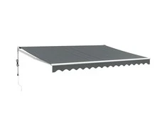 Automatinė ištraukiama markizė, antracito spalvos, 4,5x3m