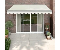 Automatinė ištraukiama markizė, kreminės spalvos, 3,5x2,5m