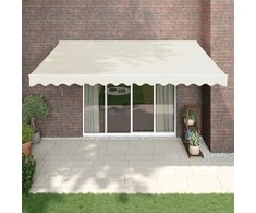 Automatinė ištraukiama markizė, kreminės spalvos, 4x3m