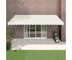 Automatinė ištraukiama markizė, kreminės spalvos, 5x3m