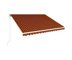 Ištraukiama markizė, oranžinė ir ruda, 400x300cm, automatinė