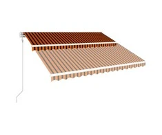 Ištraukiama markizė, oranžinė ir ruda, 400x300cm, automatinė