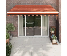Ištraukiama markizė, oranžinė/ruda, 3,5x2,5m, audinys/aliuminis