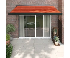 Ištraukiama markizė, oranžinė/ruda, 3,5x2,5m, audinys/aliuminis