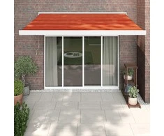 Ištraukiama markizė, oranžinė/ruda, 3,5x2,5m, audinys/aliuminis