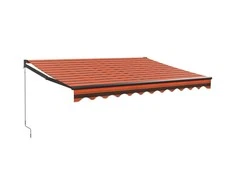 Ištraukiama markizė, oranžinė/ruda, 3,5x2,5m, audinys/aliuminis