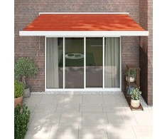 Ištraukiama markizė, oranžinė/ruda, 3,5x2,5m, audinys/aliuminis