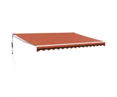 Automatinė ištraukiama markizė, oranžinė ir ruda, 4,5x3m