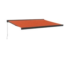 Ištraukiama markizė, oranžinė/ruda, 4,5x3m, audinys/aliuminis