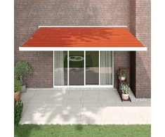 Ištraukiama markizė, oranžinė/ruda, 4x3m, audinys ir aliuminis