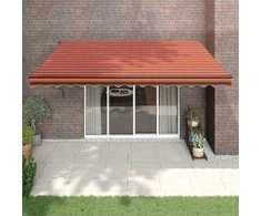 Ištraukiama markizė, oranžinė/ruda, 4x3m, audinys ir aliuminis