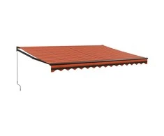 Ištraukiama markizė, oranžinė/ruda, 4x3m, audinys ir aliuminis