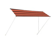 Ištraukiama markizė, oranžinės ir rudos spalvos, 400x150cm