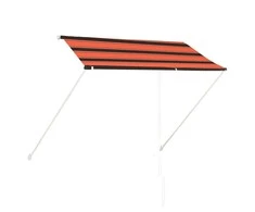 Ištraukiama markizė, oranžinės ir rudos spalvos, 250x150cm