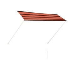 Ištraukiama markizė, oranžinės ir rudos spalvos, 300x150cm
