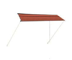 Ištraukiama markizė, oranžinės ir rudos spalvos, 350x150cm
