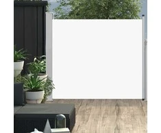 Ištraukiama šoninė kiemo pertvara, kreminės spalvos, 100x300cm